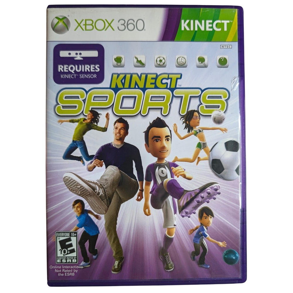 Kinect Sports Microsoft Xbox 360 Game Motion Control Rare Bowling Soccer